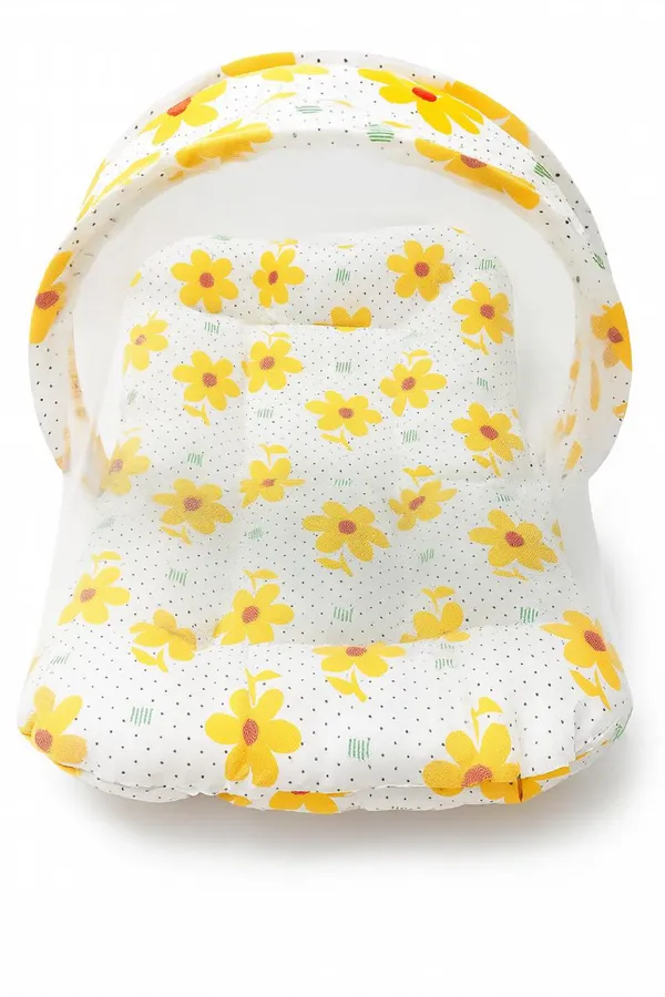Yellow_White_Cotton_Sunflower_Print_Baby_Bedding_Combo_Set_For_New_Born