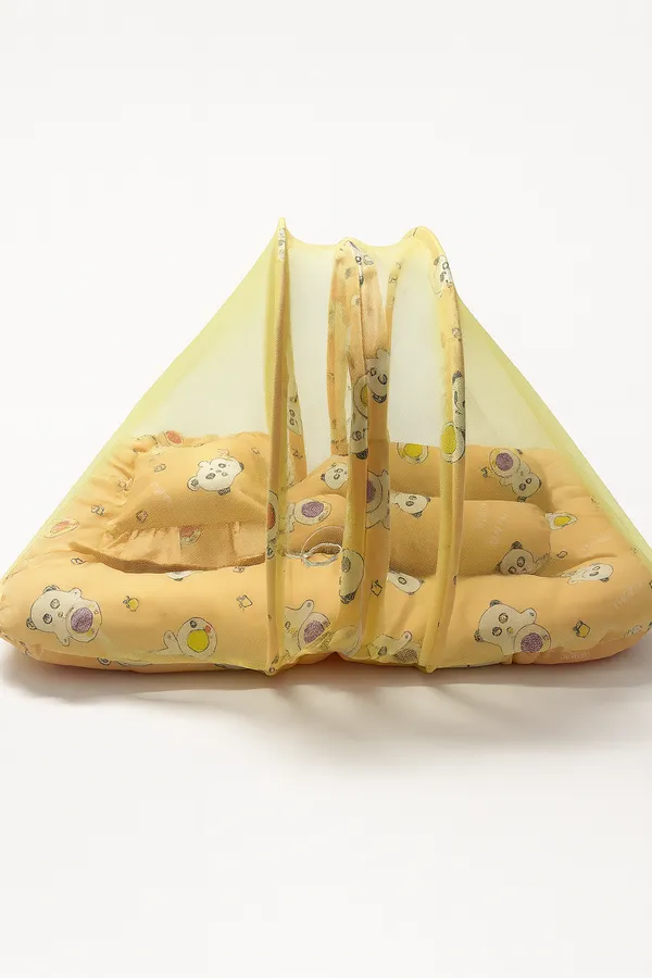 ORANGE_BABY_BEDDING_WITH_MOSQUITO_NET_AND_NEST_BED__CARTOON_IMAGE_0-3_MONTH