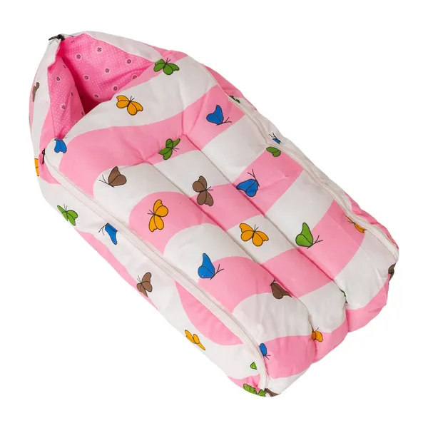 Pink_Cotton_Butterfly_Print_Baby_Sleeping_Bag_For_New_Born
