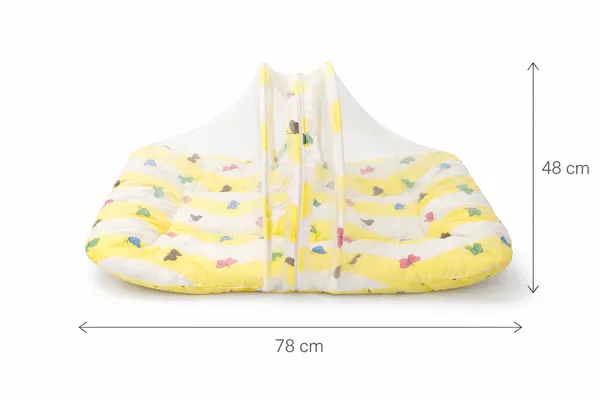 Yellow_Cotton_Butterfly_Print_Baby_Bedding_Combo_Set_For_New_Born-3month
