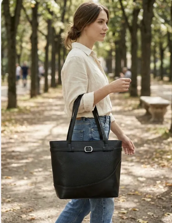 Black_Solid_Tote_Bag_For_Women