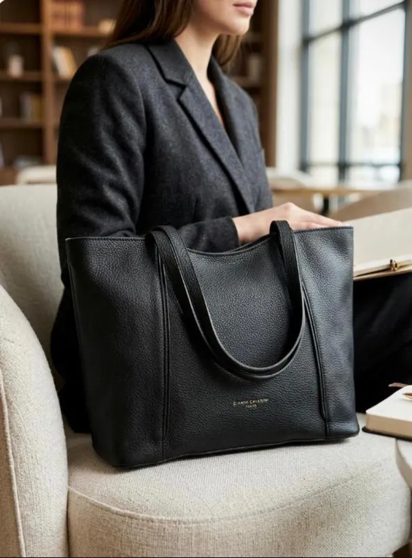 Premium_Black_PU_Leather_Tote_Bag_for_Women