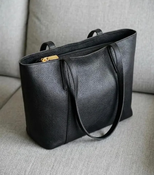 Premium_Black_PU_Leather_Tote_Bag_for_Women