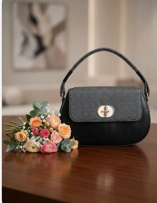 Premium_Black_&_Grey_Shoulder_Handbag_for_Women