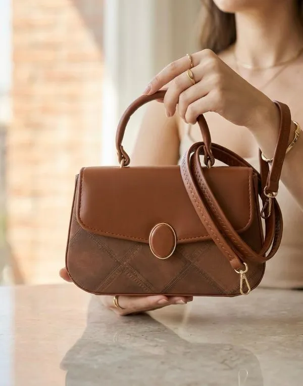 Premium_Brown_Top_Handle_Crossbody_Handbag_for_Women