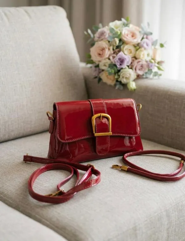 Premium_Wine_Red_Patent_Leather_Crossbody_Sling_Bag_for_Women