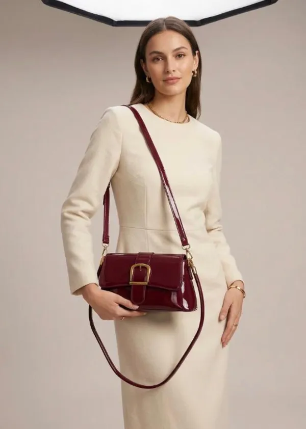 Premium_Wine_Red_Patent_Leather_Crossbody_Sling_Bag_for_Women