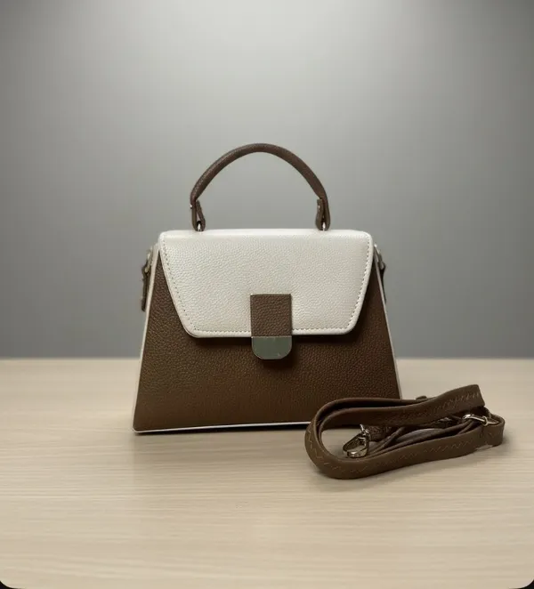 Brown_White_Solid_Hand_Held_Bag_For_Women