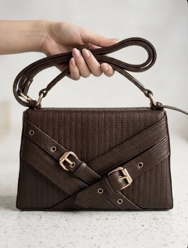 Brown_Multi_Belt_Hand_Held_Bag_For_Women