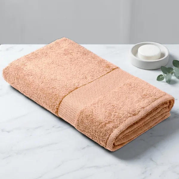 Peach_Bath_Towel_100%_Combed_Cotton_600_GSM_150x70_Cm_(Set_of_1)