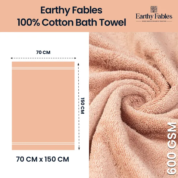 Peach_Bath_Towel_100%_Combed_Cotton_600_GSM_150x70_Cm_(Set_of_1)