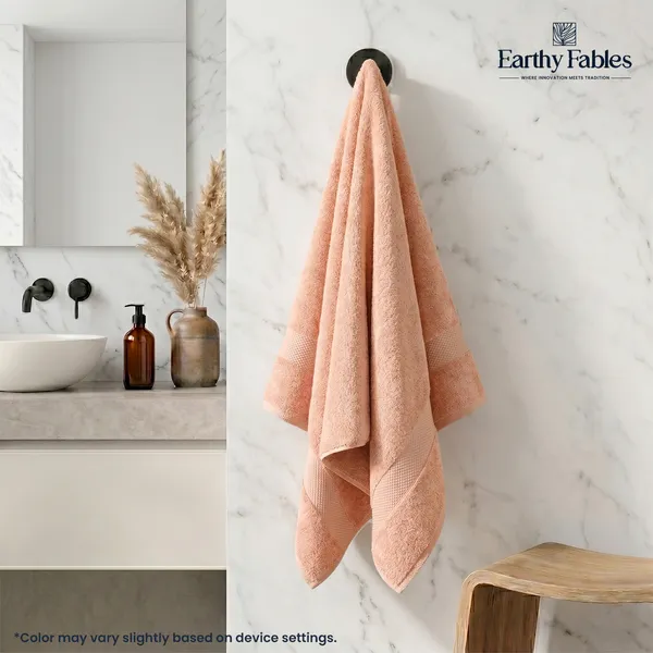 Peach_Bath_Towel_100%_Combed_Cotton_600_GSM_150x70_Cm_(Set_of_1)
