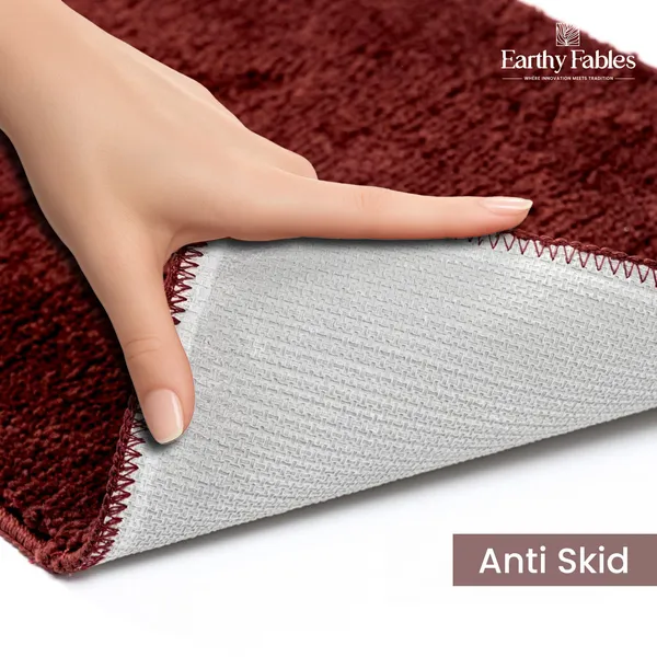 Maroon_Cut_Pile_Bath_Mat_100%_Microfiber_1600_GSM_60x40_Cm_(Set_of_1)
