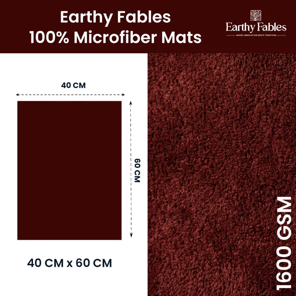 Maroon_Cut_Pile_Bath_Mat_100%_Microfiber_1600_GSM_60x40_Cm_(Set_of_1)