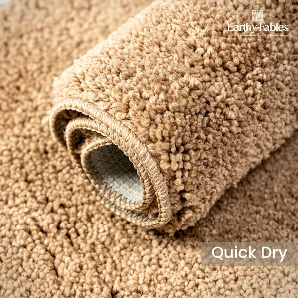 Beige_Cut_Pile_Bath_Mat_100%_Microfiber_1600_GSM_60x40_Cm_(Set_of_1)