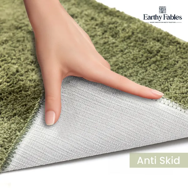 Green_Cut_Pile_Bath_Mat_100%_Microfiber_1600_GSM_60x40_Cm_(Set_of_1)