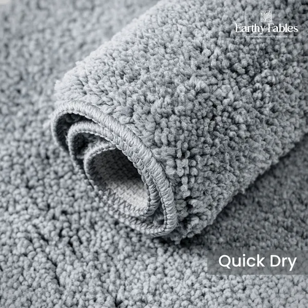 Grey_Cut_Pile_Bath_Mat_100%_Microfiber_1600_GSM_60x40_Cm_(Set_of_1)