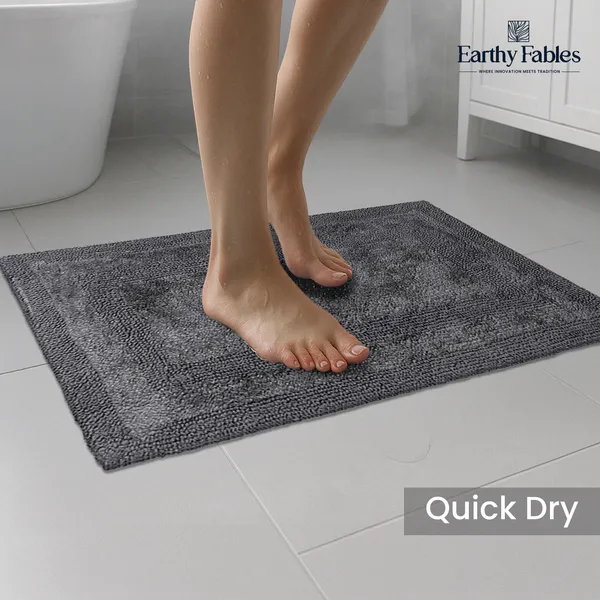 Grey_Reversible_Bath_Mat_100%_Cotton_2000_GSM_80x50_Cm_(Set_of_1)