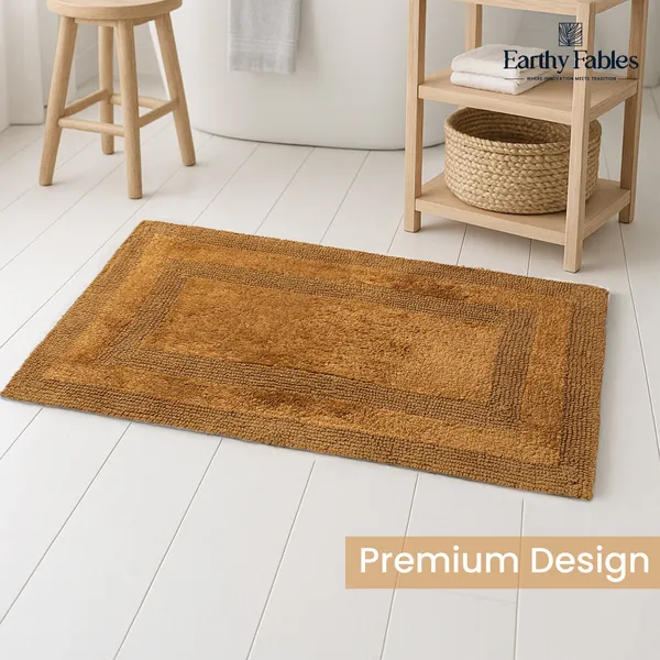 Gold_Reversible_Bath_Mat_100%_Cotton_2000_GSM_80x50_Cm_(Set_of_1)