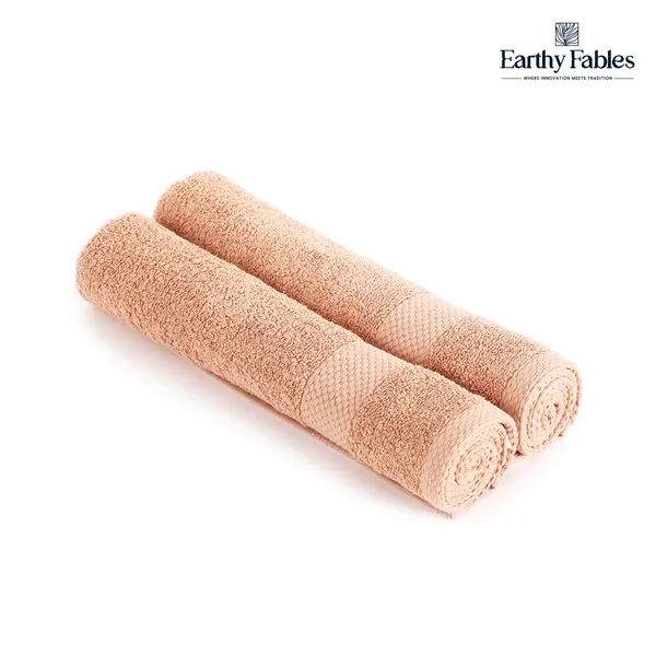 Peach_Hand_Towel_100%_Combed_Cotton_600_GSM_60x40_Cm_(Set_of_2)