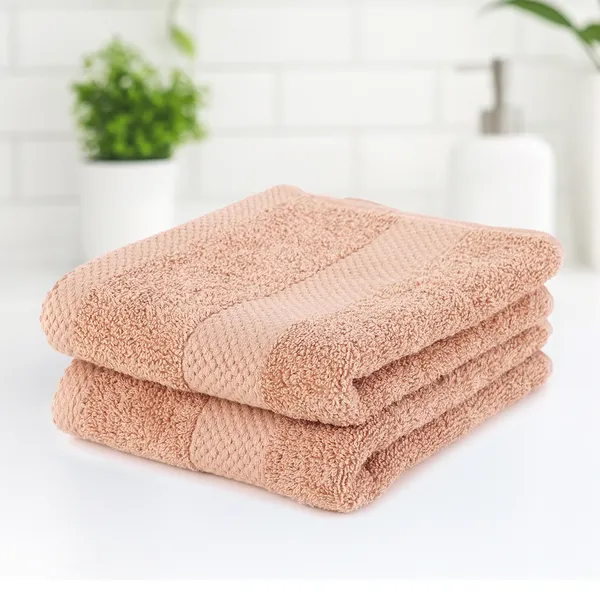Peach_Hand_Towel_100%_Combed_Cotton_600_GSM_60x40_Cm_(Set_of_2)