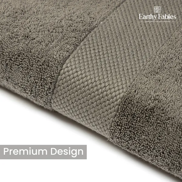 Grey_Hand_Towel_100%_Combed_Cotton_600_GSM_60x40_Cm_(Set_of_4)
