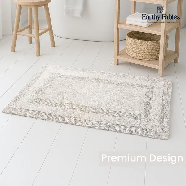 Silver_Reversible_Bath_Mat_100%_Cotton_2000_GSM_80x50_Cm_(Set_of_1)