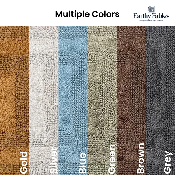 Silver_Reversible_Bath_Mat_100%_Cotton_2000_GSM_80x50_Cm_(Set_of_1)
