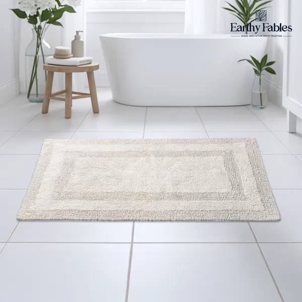 Silver_Reversible_Bath_Mat_100%_Cotton_2000_GSM_80x50_Cm_(Set_of_1)