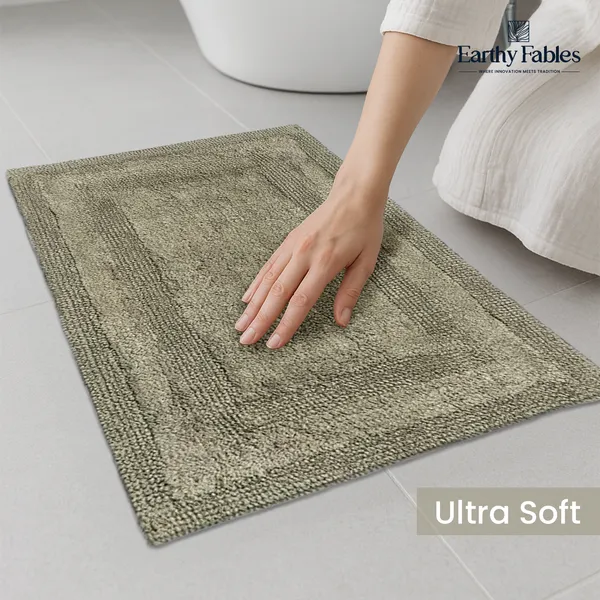 Green_Reversible_Bath_Mat_100%_Cotton_2000_GSM_80x50_Cm_(Set_of_1)