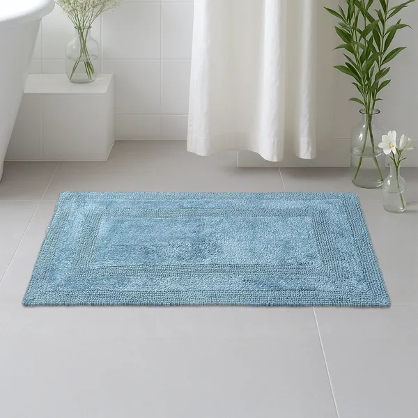 Blue_Reversible_Bath_Mat_100%_Cotton_2000_GSM_80x50_Cm_(Set_of_1)