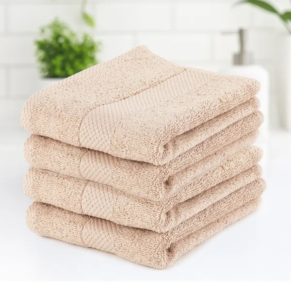 Beige_Hand_Towel_100%_Combed_Cotton_600_GSM_60x40_Cm_(Set_of_4)