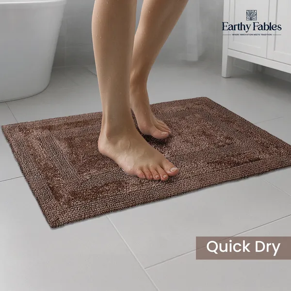 Brown_Reversible_Bath_Mat_100%_Cotton_2000_GSM_80x50_Cm_(Set_of_1)