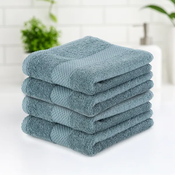 Aqua_Hand_Towel_100%_Combed_Cotton_600_GSM_60x40_Cm_(Set_of_4)