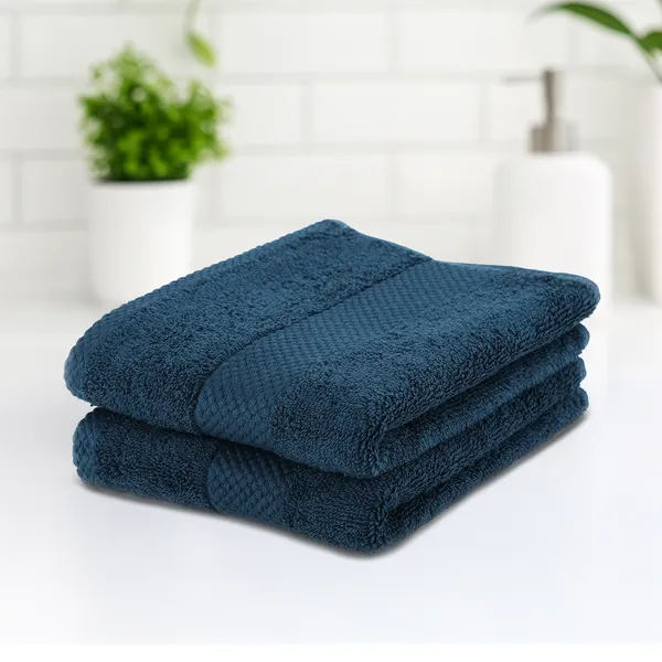 Dark_Teal_Hand_Towel_100%_Combed_Cotton_600_GSM_60x40_Cm_(Set_of_2)