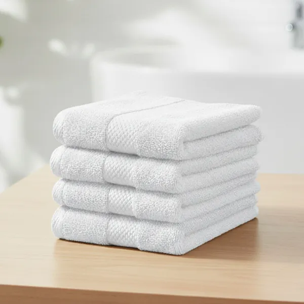 White_Face_towel_100%_Combed_Cotton_600_GSM_30X30_Cm_(Set_of_4)