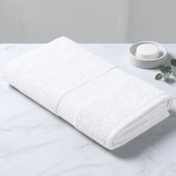 White_Bath_Towel_100%_Combed_Cotton_600_GSM_150x70_Cm_(Set_of_1)