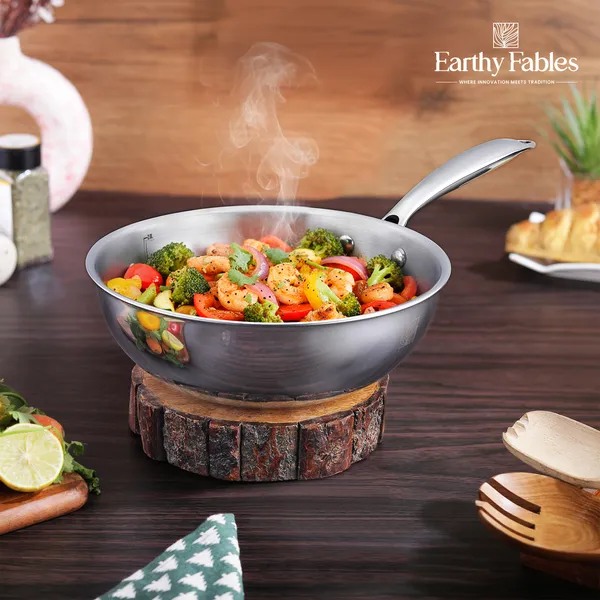 Triply_Deep_Wok_Without_lid,_Casted_Handle_22_cm_2_Ltr