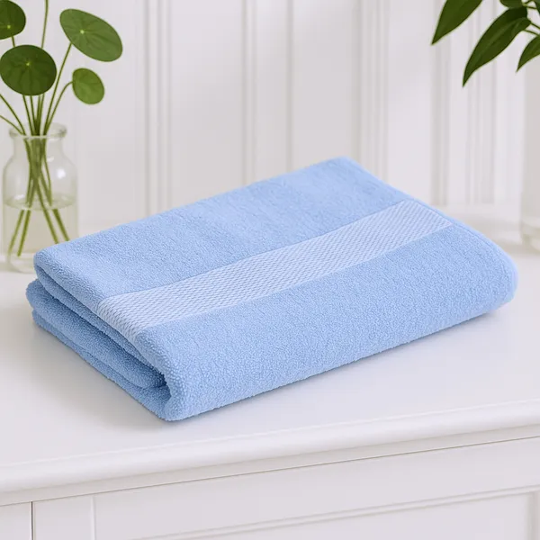 Sky_Blue_Bath_Towel_100%_Carded_Cotton_400_GSM_140x70_Cm_(Set_of_1)