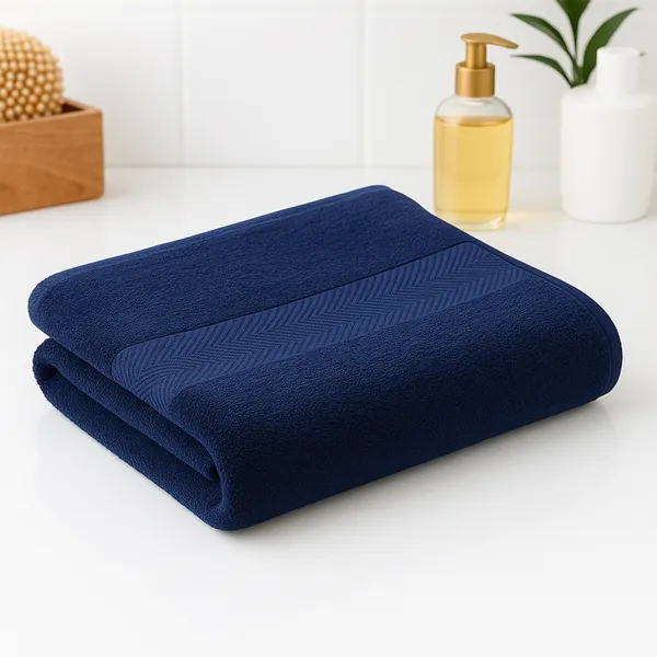 Navy_Blue_Bath_Towel_100%_Carded_Cotton_500_GSM_140x70_Cm_(Set_of_1)