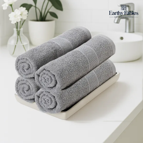 Cloudy_Grey_Hand_Towel_100%_Carded_Cotton_400_GSM_60X40_Cm_(Set_of_4)