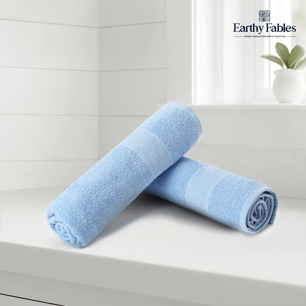 Sky_Blue_Bath_Towel_100%_Carded_Cotton_400_GSM_140x70_Cm_(Set_of_2)