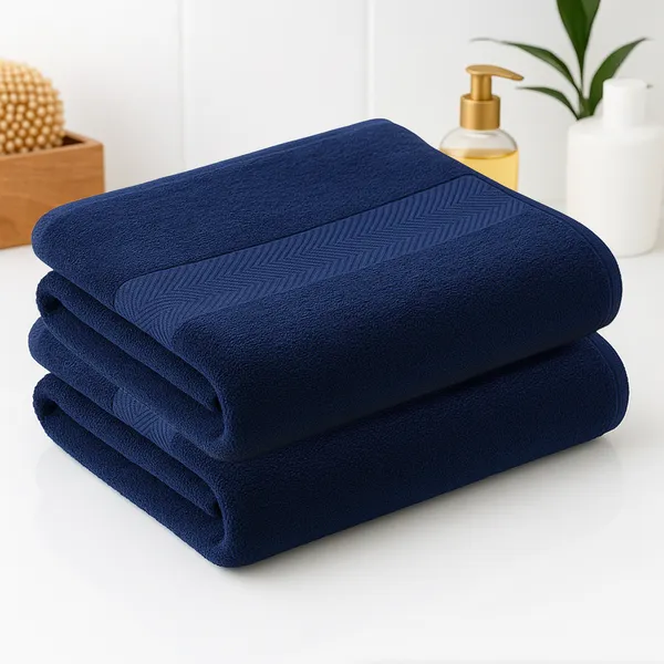 Navy_Blue_Bath_Towel_100%_Carded_Cotton_500_GSM_140x70_Cm_(Set_of_2)