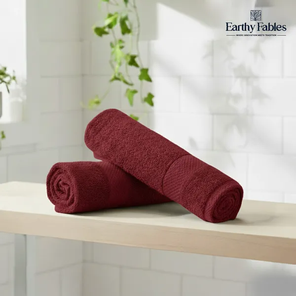 Vintage_Maroon_Hand_Towel_100%_Combed_Cotton_600_GSM_60x40_Cm_(Set_of_2)