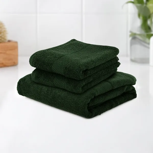 Castleton_Green_Hand-Bath_Towel_100%_Combed_Cotton_600_GSM_150x70_Cm_(Set_of_3)