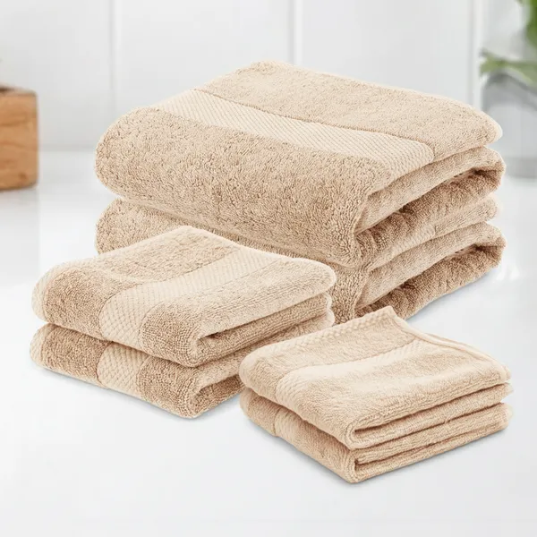 Beige_Face-Hand-Bath_Towel_Combo_100%_Combed_Cotton_600_GSM_Cm_(Set_of_6)