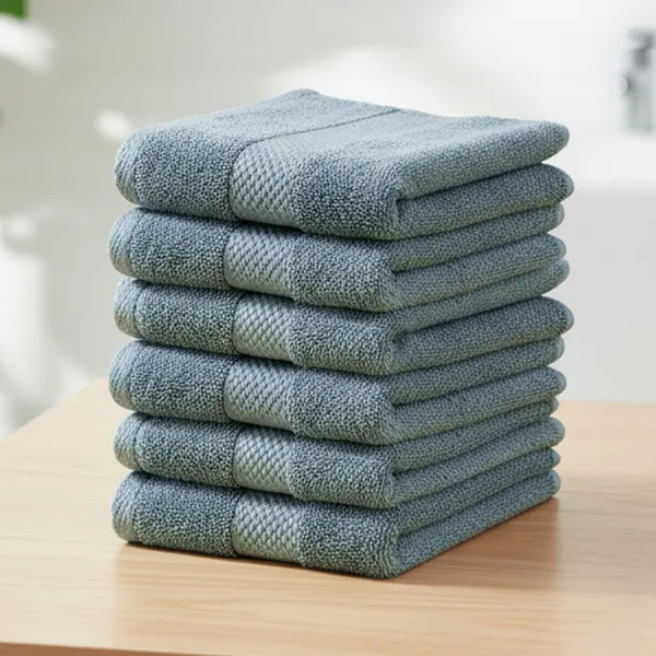 Aqua_Face_towel_100%_Combed_Cotton_600_GSM_30X30_Cm_(Set_of_6)