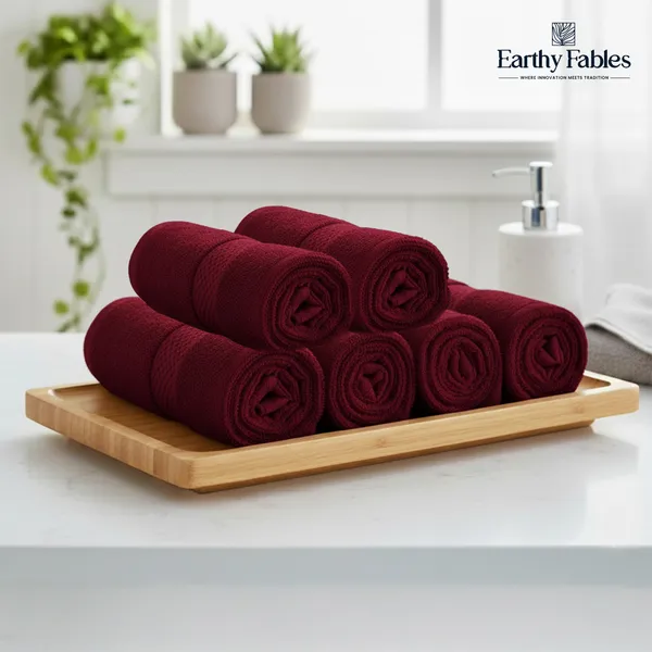 Vintage_Maroon_Face_towel_100%_Combed_Cotton_600_GSM_30X30_Cm_(Set_of_6)