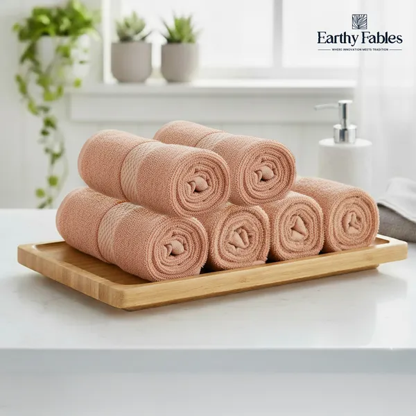 Peach_Face_towel_100%_Combed_Cotton_600_GSM_30X30_Cm_(Set_of_6)