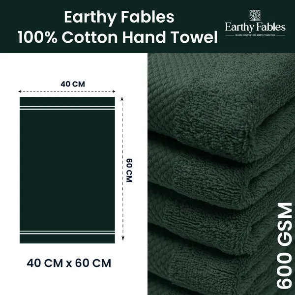Castleton_Green_Hand_Towel_100%_Combed_Cotton_600_GSM_60x40_Cm_(Set_of_6)